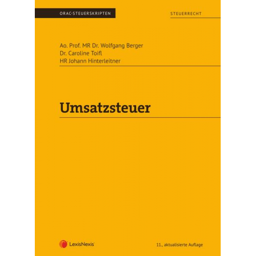 MR Wolfgang Berger & Caroline Toifl & Johann Hinterleitner - Umsatzsteuer (Skriptum)