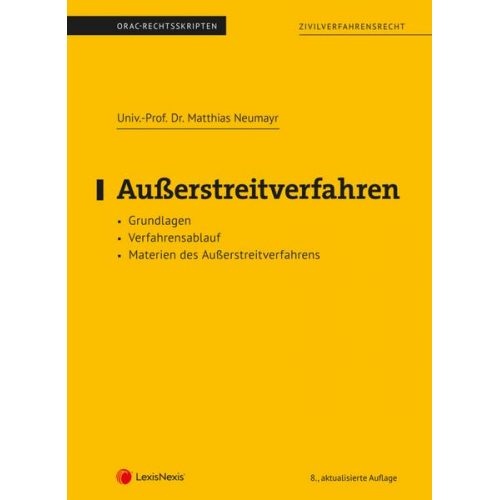 Matthias Neumayr - Außerstreitverfahren (Skriptum)