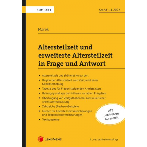 Erika Marek - Altersteilzeit und erweiterte Altersteilzeit in Frage und Antwort