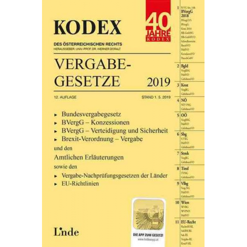 Georg Konetzky - KODEX Vergabegesetze 2019