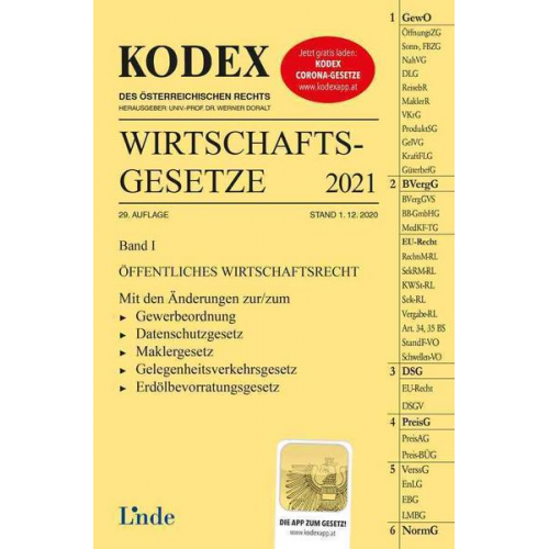 Georg Konetzky - KODEX Wirtschaftsgesetze Band I 2021