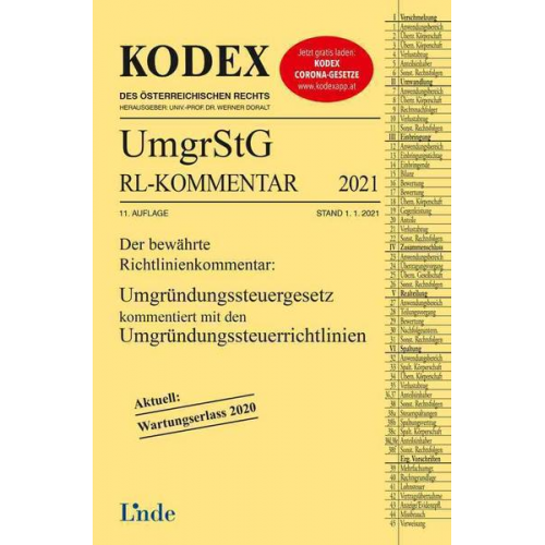 Günter Wellinger - KODEX Umgründungssteuergesetz-Richtlinienkommentar 2021