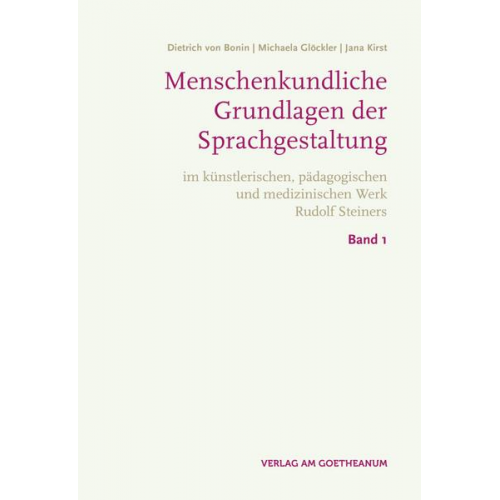 Dietrich Bonin & Michaela Glöckler & Jana Kirst - Bonin, D: Menschenk. Grundl. Sprachgest./2 Bd.