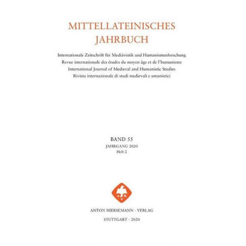 Mittellateinisches Jahrbuch. Internationale Zeitschrift für Mediävistik und Humanismusforschung