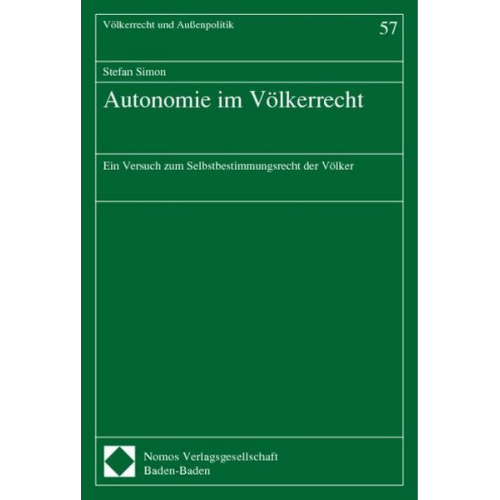 Autonomie im Völkerrecht