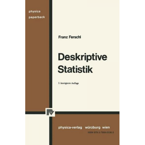 Franz Ferschl - Deskriptive Statistik