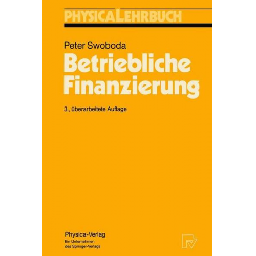 Peter Swoboda - Betriebliche Finanzierung