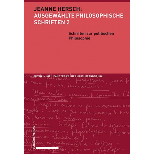 Jeanne Hersch - Schriften zur politischen Philosophie