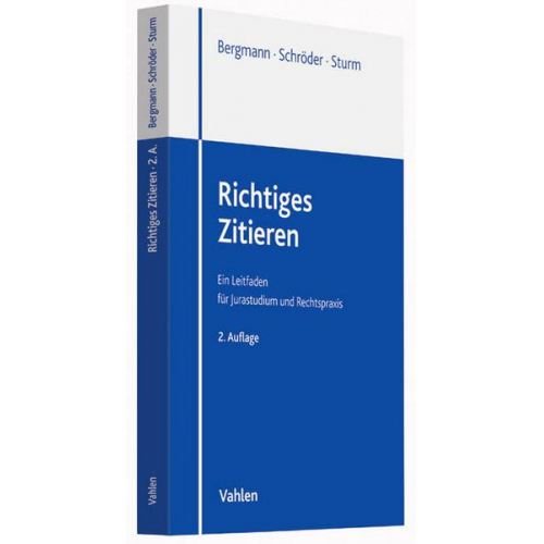 Christian Schröder & Marcus Bergmann & Michael Sturm - Richtiges Zitieren