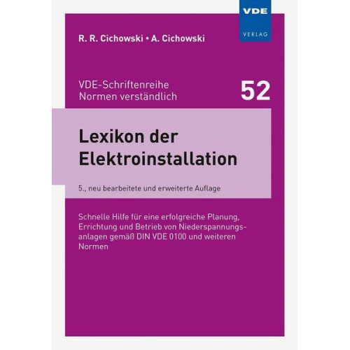 Rolf Rüdiger Cichowski & Anjo Cichowski - Lexikon der Elektroinstallation