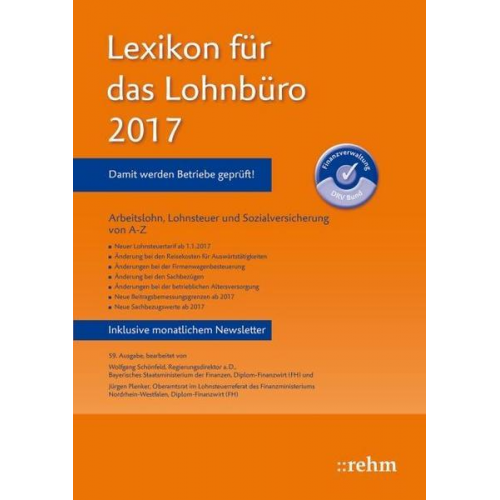 Wolfgang Schönfeld & Jürgen Plenker - Lexikon für das Lohnbüro 2017