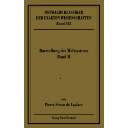 Pierre Simon de Laplace - Darstellung des Weltsystems: Band II, Bücher 4-5 (Laplace)