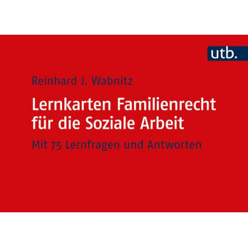 Reinhard J. Wabnitz - Lernkarten Familienrecht für die Soziale Arbeit