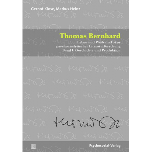 Gernot Klose & Markus Heinz - Thomas Bernhard