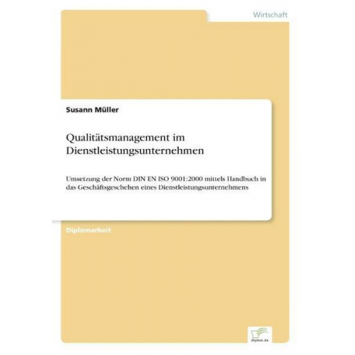 Susann Müller - Qualitätsmanagement im Dienstleistungsunternehmen