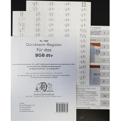 Constantin Dürckheim - DürckheimRegister BGB im dtv 2022