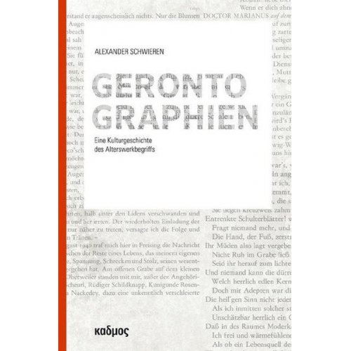 Alexander Schwieren - Gerontographien