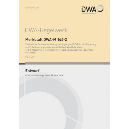 Merkblatt DWA-M 144-2 Zusätzliche Technische Vertragsbed.