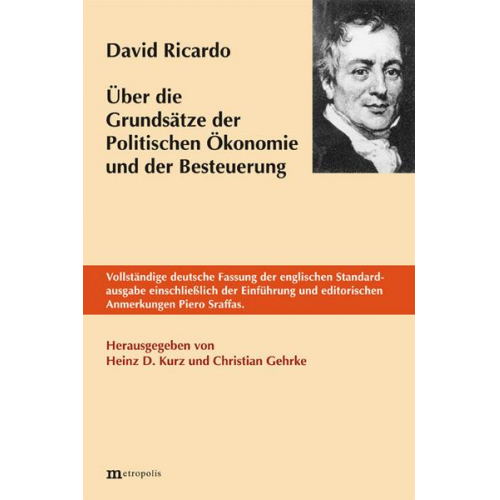 David Ricardo - Über die Grundsätze der Politischen Ökonomie und der Besteuerung