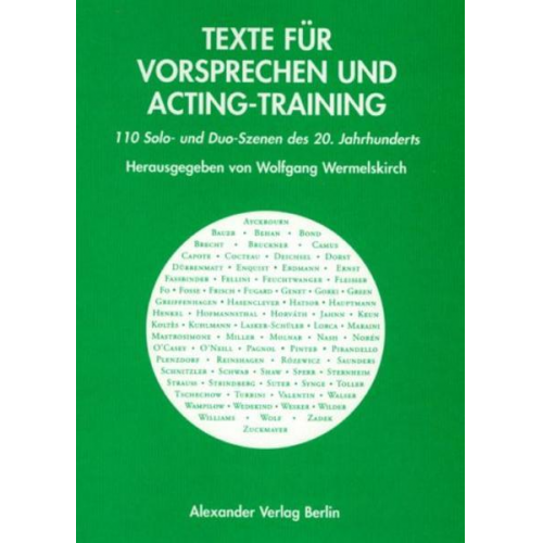 Wolfgang Wermelskirch - Texte für Vorsprechen und Acting-Training