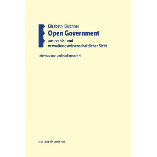 Elisabeth Kirschner - Open Government aus rechts- und verwaltungswissenschaftlicher Sicht