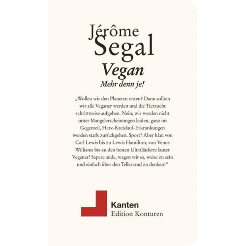 Jérôme Segal - Vegan. Mehr denn je!