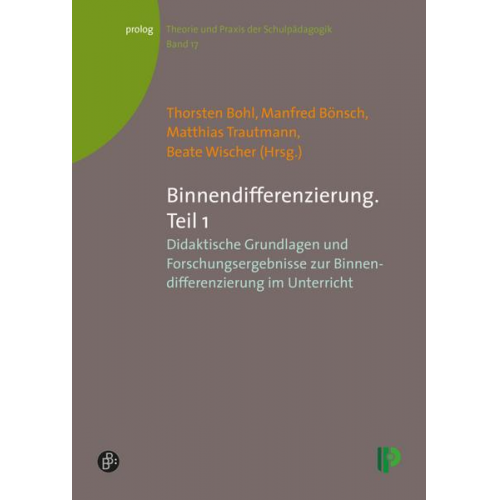 Thorsten Bohl & Manfred Bönsch - Binnendifferenzierung. Teil 1