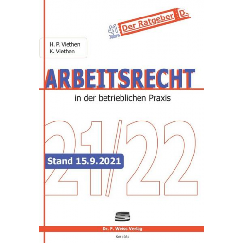 Hans Peter Viethen & Kerstin Viethen - Arbeitsrecht 2021/22