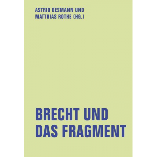 Brecht und das Fragment