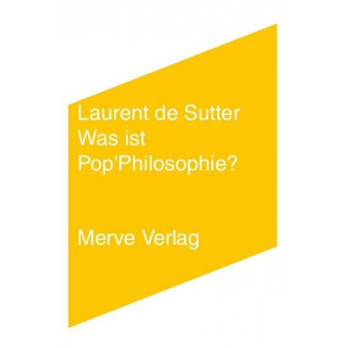 Laurent de Sutter - Was ist Pop’Philosophie?