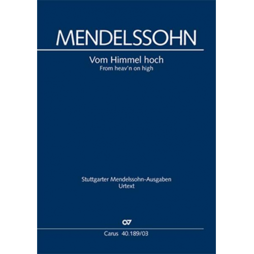 Felix Mendelssohn Bartholdy - Vom Himmel hoch (Klavierauszug)