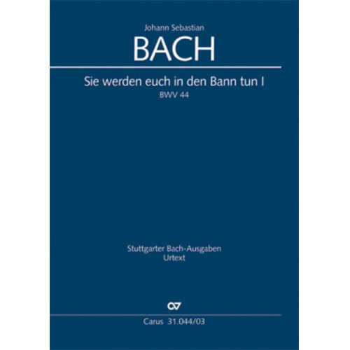 Johann Sebastian Bach - Sie werden euch in den Bann tun (Klavierauszug)