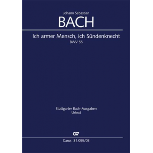 Johann Sebastian Bach - Ich armer Mensch, ich Sündenknecht (Klavierauszug)