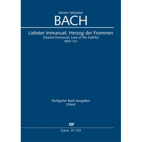 Johann Sebastian Bach - Liebster Immanuel, Herzog der Frommen (Klavierauszug)