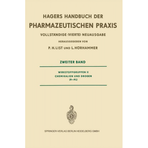 Hans Hermann Julius Hager & Hermann J. Roth & Paul Heinz List & Walther Kern - Hagers Handbuch der Pharmazeutischen Praxis