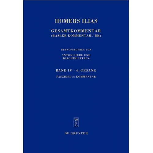 Magdalene Stoevesandt - Homerus: Homers Ilias. Sechster Gesang / Kommentar