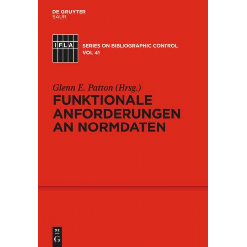 Funktionale Anforderungen an Normdaten