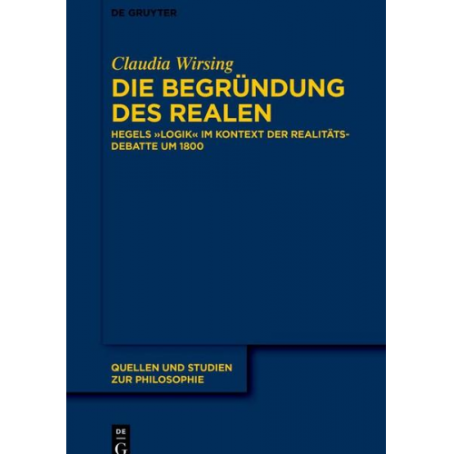 Claudia Wirsing - Die Begründung des Realen