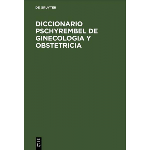 Diccionario Pschyrembel de Ginecologia y Obstetricia