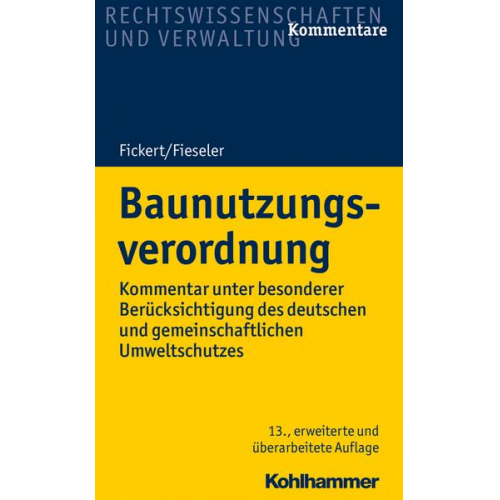 Hans Ulrich Stühler & Dietrich Determann & Christine Schimpfermann - Baunutzungsverordnung