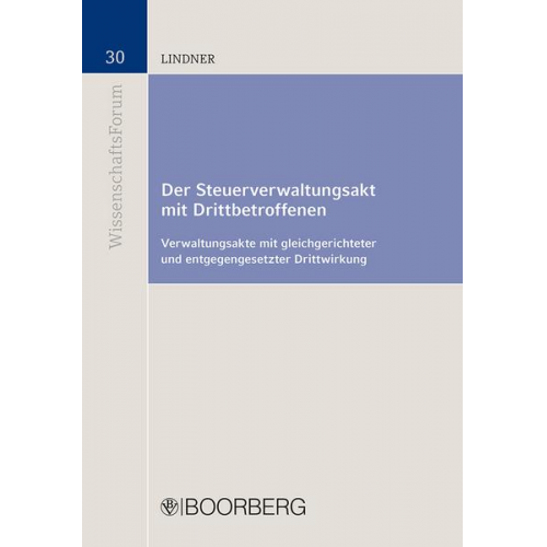 Sarah Lindner - Der Steuerverwaltungsakt mit Drittbetroffenen