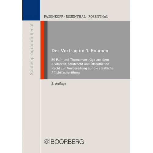 Martin Pagenkopf & Axel Rosenthal & Anuschka Rosenthal - Der Vortrag im 1. Examen