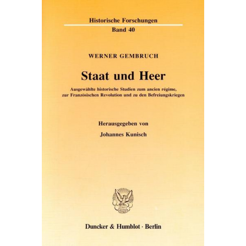 Werner Gembruch - Staat und Heer.