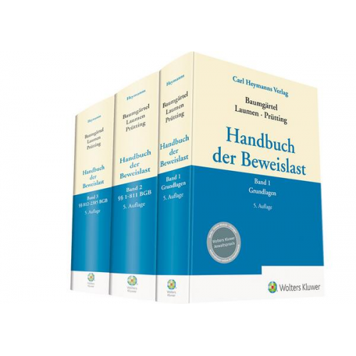 Handbuch der Beweislast Band 1-3