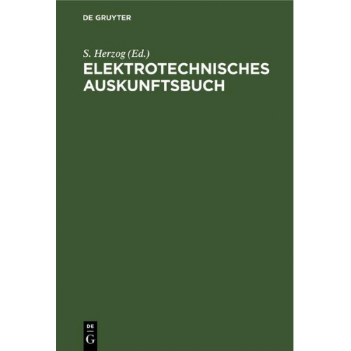 Elektrotechnisches Auskunftsbuch