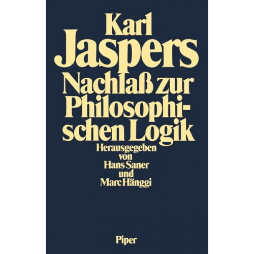 Karl Jaspers - Nachlaß zur Philosophischen Logik