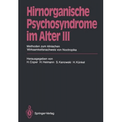 Hirnorganische Psychosyndrome im Alter III