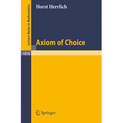 Horst Herrlich - Axiom of Choice