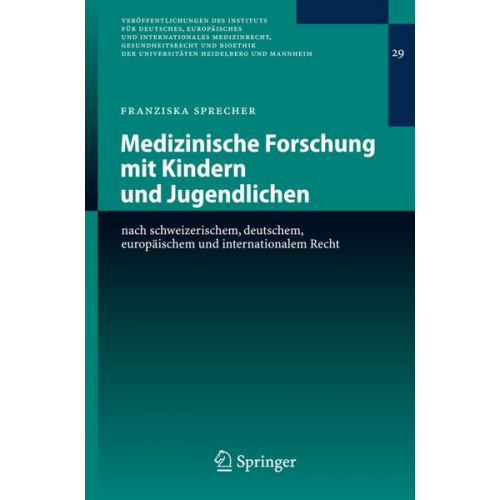 Franziska Sprecher - Medizinische Forschung mit Kindern und Jugendlichen