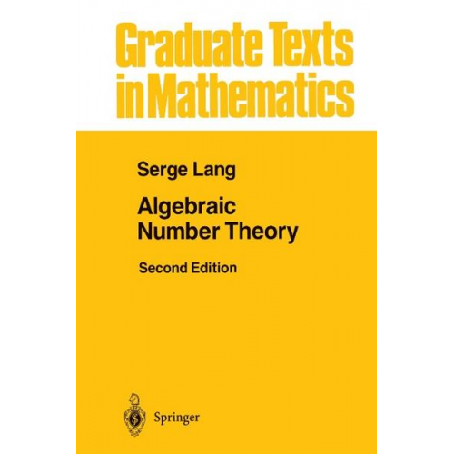 Serge Lang - Algebraic Number Theory